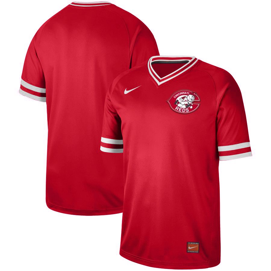 2019 Men MLB Cincinnati Reds blank red Nike Cooperstown Collection Jerseys